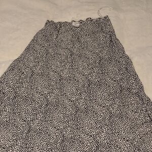 Black and White Polka Dot Women's Skirt